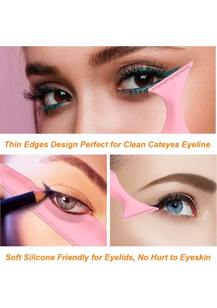 1 Adet Pembe Silikon Eyeliner Şablonu (Yurt Dışından)
