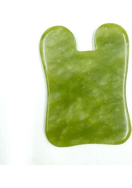 L Doğal Yeşim Rulo Gua Sha Masaj Aracı Yüz Guaj Kazıyıcı Rulo Yüz Cilt Bakımı Güzellik Sağlık Aracı (Yurt Dışından)