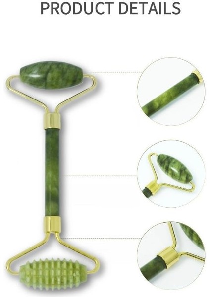 L Doğal Yeşim Rulo Gua Sha Masaj Aracı Yüz Guaj Kazıyıcı Rulo Yüz Cilt Bakımı Güzellik Sağlık Aracı (Yurt Dışından) indirimleri