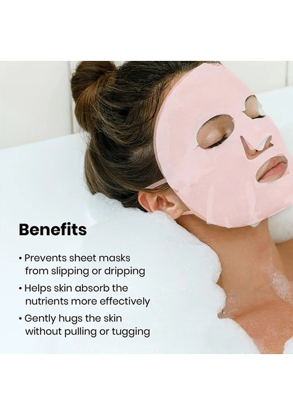 Pembe 1 Adet Silikon Yüz Maskeleri Nemlendirici Yeniden Kullanılabilir Seyahat Tutucu Sac Maskeleri Kapak Buharlaşmayı Önlemek Güzellik Cilt Bakımı Yüz Maskeleri (Yurt Dışından) indirimleri