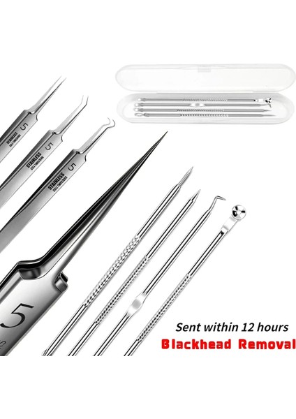 Konik Hiçbir Kutu Alman Ultra-Ince No.5 Hücre Sivilce Siyah Nokta Klip 0.1mm Siyah Nokta Remover Cımbız Siyah Noktalar Gözenek Temizleyici Akne Iğne Aracı (Yurt Dışından) indirimleri