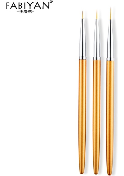 A2 7 9 11MM 3 Adet Metal Yuvarlak Üst Tırnak Sanat Uv Jel Uzatma Boyama Astar Fırçaları Çizim Çiçek Petal Kalem Seti Manikür Alet Takımı (Yurt Dışından) fiyatları