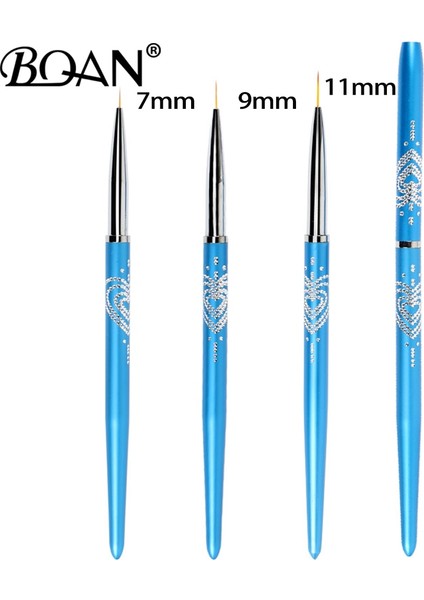 7mm Bqan 5/7/11MM Mavi Nail Art Şerit Çizgileri Astar Boyama Kedi Göz Fırçası Akrilik Uv Jel Uzatma Oluşturucu Çizim Kolu Kalem (Yurt Dışından) fiyatları