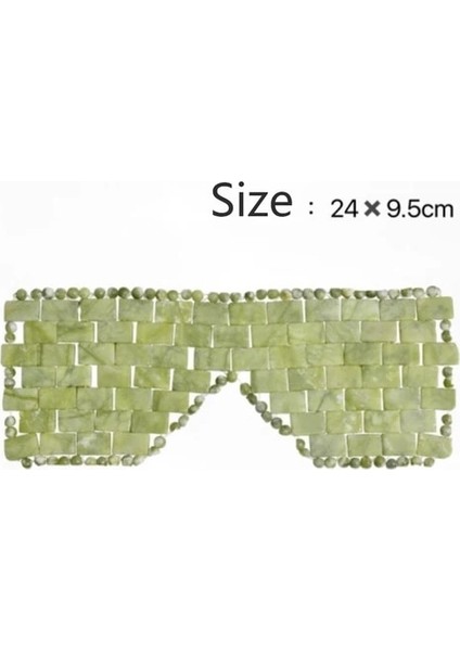 3 100% Doğal Yeşim Gül Kuvars Göz Maskesi (Yurt Dışından)