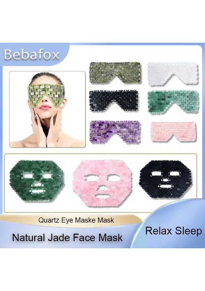 3 100% Doğal Yeşim Gül Kuvars Göz Maskesi (Yurt Dışından) fiyatları