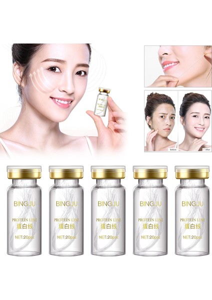 2 Şişe 40 Adet 20-100 Adet/şişe Kollajen Protein Ipek Iplik Hattı Kaldırma Yüz Kaldırma Özü Emilebilir Gözenekleri Kaldırmak Anti-Aging Yüz Serumu (Yurt Dışından) fırsatları