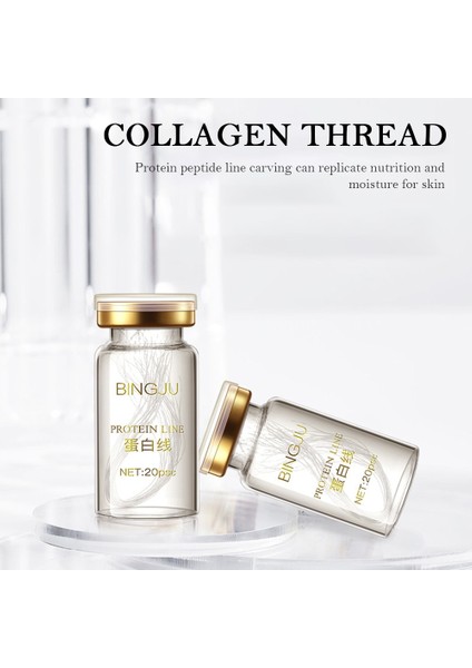 2 Şişe 40 Adet 20-100 Adet/şişe Kollajen Protein Ipek Iplik Hattı Kaldırma Yüz Kaldırma Özü Emilebilir Gözenekleri Kaldırmak Anti-Aging Yüz Serumu (Yurt Dışından) indirimleri