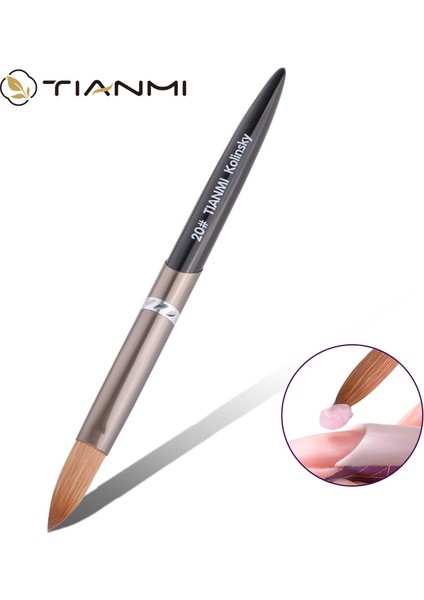 Crimped-12 Tıanmı Kolinsky Akrilik Tırnak Fırçası Yuvarlak Siyah Uv Jel Lehçe Tırnak Resim Fırçası Uzatma Oluşturucu Kalem Çizim Fırçaları Boyutu 8-24 (Yurt Dışından) fiyatları