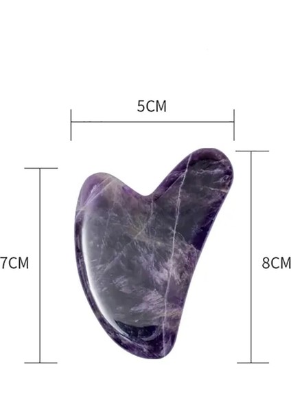 1 Adet Büyük Mor Doğal Yeşim Taşı Gua Sha Masaj Tahtası Gül Kuvars Guasha Plaka Yeşim Yüz Masajı Kazıyıcılar Araçları Yüz Boyun Geri Vücut (Yurt Dışından)