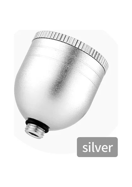 Gümüş 5ml Airbrush Su Deposu Püskürtme Tabancası Sıvı Kutu Çözüm Şişesi Boya Kabı (Yurt Dışından)