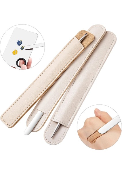 B 304 Paslanmaz Çelik Makyaj Spatula Paleti Çift Kafaları Makyaj Toner Spatula Karıştırma Çubuğu Tepsisi Vakıf Krem Blender Yumurta Süngeri (Yurt Dışından) fırsatları