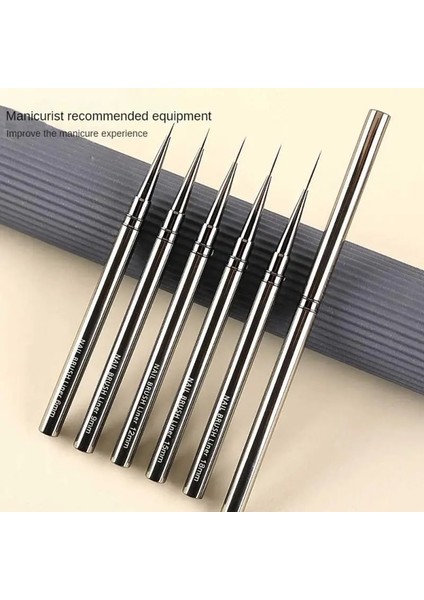 02 5 Adet Ultra Ince Tırnak Resim Fırçası Akrilik Fransız Şerit Tırnak Astar Fırçası 3D Manikür Uv Jel Boyama Cetvel Kalemi Aksesuarları Aracı (Yurt Dışından) fırsatları