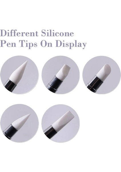 S00201 1 Adet Çift Uçlu Nail Art Silikon Heykel Kalem Fırça 3D Oyma Dıy Glitter Toz Sıvı Manikür Süsleyen Fırça Tırnak Ipuçları Aracı (Yurt Dışından) modelleri