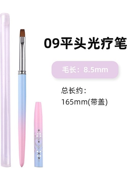 09 8.5mm 1 Adet 15 Boyutu Tırnak Resim Fırçası Fransız Resim Fırçası Çiçek Tasarım Akrilik Çizgi Cetvel Kalemi Tırnak Polygel Fırça Dıy Manikür Aracı (Yurt Dışından)