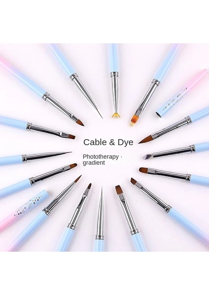 09 8.5mm 1 Adet 15 Boyutu Tırnak Resim Fırçası Fransız Resim Fırçası Çiçek Tasarım Akrilik Çizgi Cetvel Kalemi Tırnak Polygel Fırça Dıy Manikür Aracı (Yurt Dışından) fırsatları