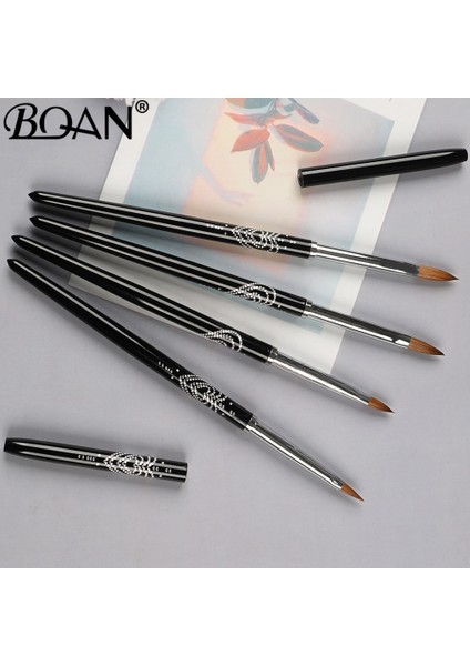 Size6 Bqan #2#4#6#8 Kolinsky Akrilik Tırnak Fırçası Kaliteli Tırnak Sanat Vizon Fırça Ahşap Saplı Jel Oluşturucu Manikür Fırçası Çizim Araçları (Yurt Dışından) fiyatları