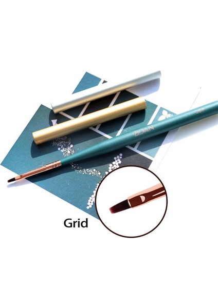 Izgara Bqan Tırnak Resim Fırçası Uv Jel Uzatma Fırçası Astar Boyama Fırça Astar Çizim Tırnak Fırçaları Çivi Kalem Manikür Tırnak Sanat Araçları (Yurt Dışından)