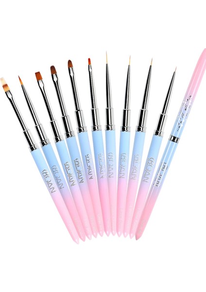 Izgara Bqan Tırnak Resim Fırçası Uv Jel Uzatma Fırçası Astar Boyama Fırça Astar Çizim Tırnak Fırçaları Çivi Kalem Manikür Tırnak Sanat Araçları (Yurt Dışından) fırsatları