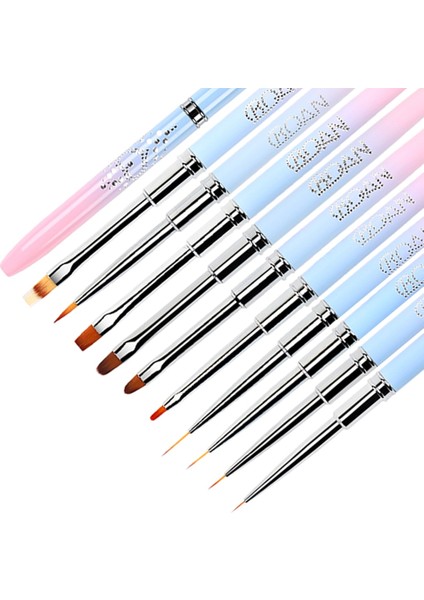 Izgara Bqan Tırnak Resim Fırçası Uv Jel Uzatma Fırçası Astar Boyama Fırça Astar Çizim Tırnak Fırçaları Çivi Kalem Manikür Tırnak Sanat Araçları (Yurt Dışından) indirimleri