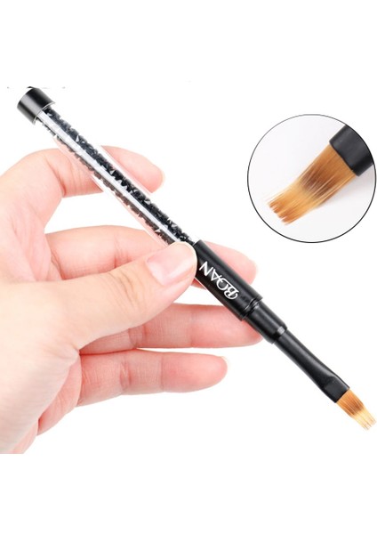 Gül Altın Çiçek Ombre Tırnak Fırçası Tırnak Sanat Boyama Kalem Fırça Degrade Uv Jel Fırça Çivi Için Kristal Akrilik Tırnak Çizim Kalemi Manikür Için 1 Adet (Yurt Dışından) fırsatları