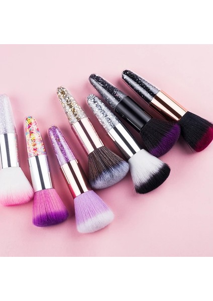 Mavi Tırnak Resim Fırçası Tırnak Tozunu Kaldır Fırça Akrilik Uv Jel Lehçe Toz Temizleme Aracı Güzellik Makyaj Fırçaları Manikür Aksesuarları (Yurt Dışından) modelleri