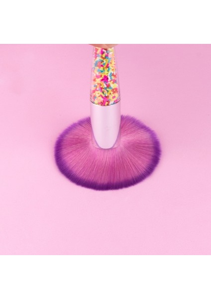 Mavi Tırnak Resim Fırçası Tırnak Tozunu Kaldır Fırça Akrilik Uv Jel Lehçe Toz Temizleme Aracı Güzellik Makyaj Fırçaları Manikür Aksesuarları (Yurt Dışından) fırsatları