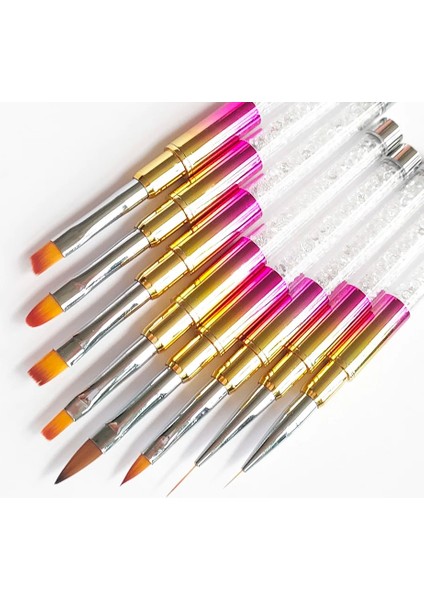 Desen 6 Tırnak Resim Fırçası Akrilik Profesyonel Akrilik Tırnak Fırçaları Çiçek Boyama Astar Çizim Tırnak Dekorasyon Fırçaları (Yurt Dışından) indirimleri