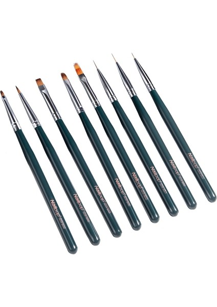 Tırnak Fırçası Seti Naılpop Tırnak Fırçası Jel Renk Ahşap Saplı Boyama Kalem Hattı Çizim Desen Jel Lehçe Tırnak Malzemeleri Profesyonel Fırça (Yurt Dışından)