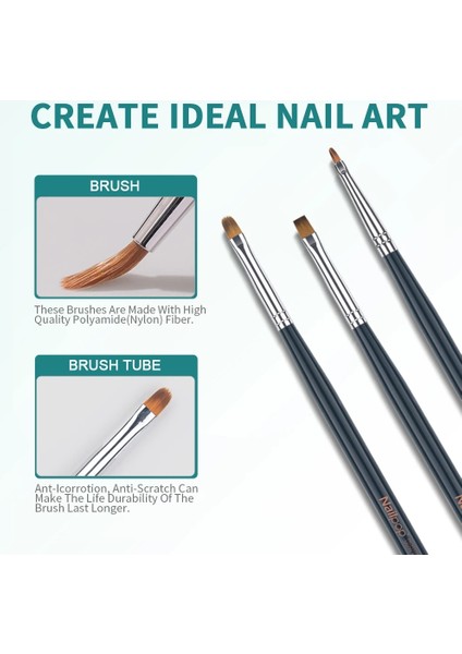 Tırnak Fırçası Seti Naılpop Tırnak Fırçası Jel Renk Ahşap Saplı Boyama Kalem Hattı Çizim Desen Jel Lehçe Tırnak Malzemeleri Profesyonel Fırça (Yurt Dışından) fiyatları