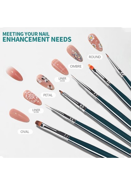 Tırnak Fırçası Seti Naılpop Tırnak Fırçası Jel Renk Ahşap Saplı Boyama Kalem Hattı Çizim Desen Jel Lehçe Tırnak Malzemeleri Profesyonel Fırça (Yurt Dışından) modelleri