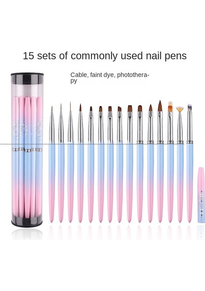 06 8mm 1 Adet 15 Boyutu Tırnak Resim Fırçası Fransız Resim Fırçası Çiçek Tasarım Akrilik Çizgi Cetvel Kalemi Tırnak Polygel Fırça Dıy Manikür Aracı (Yurt Dışından) fiyatları