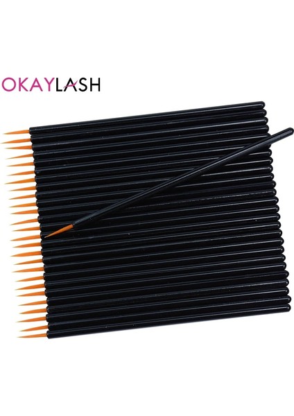 Eyeline Fırçaları Okaylash 50 Adet/grup Siyah Saplı Yeniden Kullanılabilir Jel Astar Tırnak Sanat Fırçaları Boyama Kalem Güzellik Makyaj Araçları (Yurt Dışından) modelleri