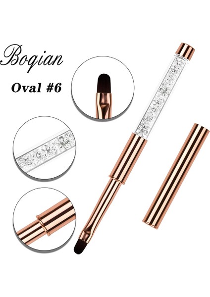 11MM Bqan Gül Altın Uv Jel Tırnak Fırçası Astar Boyama Kalem Akrilik Çizim Fırçası Çivi Için Degrade Taklidi Kolu Tırnak Sanat Aracı (Yurt Dışından) fiyatları