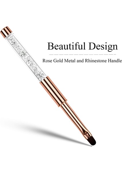 11MM Bqan Gül Altın Uv Jel Tırnak Fırçası Astar Boyama Kalem Akrilik Çizim Fırçası Çivi Için Degrade Taklidi Kolu Tırnak Sanat Aracı (Yurt Dışından) modelleri