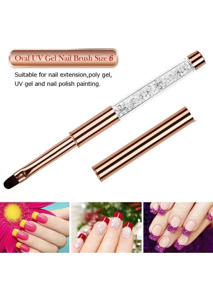 11MM Bqan Gül Altın Uv Jel Tırnak Fırçası Astar Boyama Kalem Akrilik Çizim Fırçası Çivi Için Degrade Taklidi Kolu Tırnak Sanat Aracı (Yurt Dışından) indirimleri