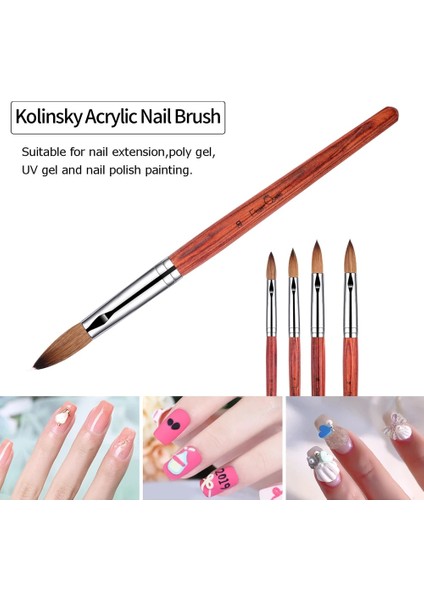 JB054-10 Kolinsky Akrilik Tırnak Fırçası Tırnak Resim Fırçası Boyama Çizim Fırçaları Ahşap Saplı Jel Uzatma Çivi Kalem Manikür Araçları (Yurt Dışından) indirimleri