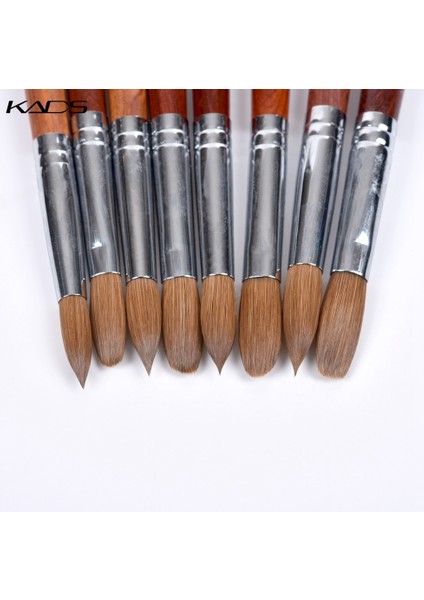 Boyutu 8 Kıvrımlı Kads Kolinsky Akrilik Tırnak Fırçası Manikür Tozu Için Kıvrımlı Yuvarlak Kırmızı Ahşap Saplı Profesyonel Alet Manikür Fırçaları (Yurt Dışından) indirimleri