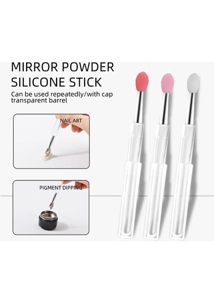 Pembe 5 Adet Tırnak Pudra Fırçaları Yumuşak Silikon Glitter Toplama Göz Farı Aplikatörler Fırça Makyaj Araçları Dıy Profesyonel Tırnak Sanat Araçları (Yurt Dışından) fiyatları