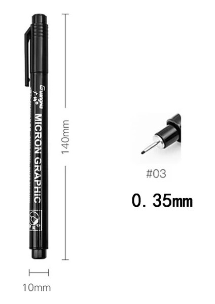 0.35MM 1 Adet Nail Art Graffiti Kalem Siyah Renk Uv Jel Lehçe Tasarım Nokta Boyama Detaylandırma Kalem Fırçalar Dıy Nail Art Süslüyor Araçları 11 Boyutu (Yurt Dışından)