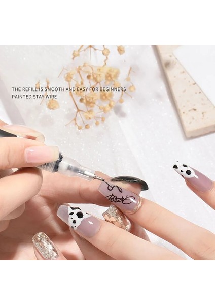 0.35MM 1 Adet Nail Art Graffiti Kalem Siyah Renk Uv Jel Lehçe Tasarım Nokta Boyama Detaylandırma Kalem Fırçalar Dıy Nail Art Süslüyor Araçları 11 Boyutu (Yurt Dışından) fiyatları