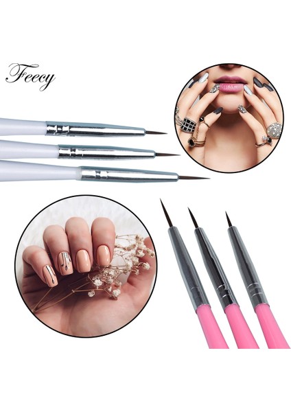 3 Adet 3 Adet Uv Jel Manikür Fırçası Astar Boyama Kalem Çizim Oyma Kalemi Akrilik Tırnak Sanat Hattı Ipuçları Fırçalar Kalem Tırnak Sanat Araçları Kalem (Yurt Dışından) fırsatları