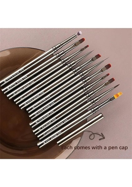 A01 12 Adet Tırnak Resim Fırçası Astar Fırça Şerit Desen Boyama Fırçası Akrilik Uv Jel Uzatma Çizim Oyma Kalemi Dıy Manikür Aracı (Yurt Dışından) modelleri