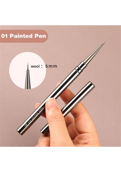 A01 12 Adet Tırnak Resim Fırçası Astar Fırça Şerit Desen Boyama Fırçası Akrilik Uv Jel Uzatma Çizim Oyma Kalemi Dıy Manikür Aracı (Yurt Dışından) indirimleri