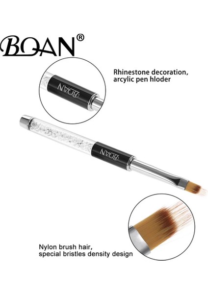 Siyah Bqan Ombre Fırça Uv Jel Tırnak Fırçası Taklidi Kolu Boyama Kalem Çizim Fırçası Degrade Siyah Tırnak Resim Fırçası Kalem Araçları (Yurt Dışından) fırsatları
