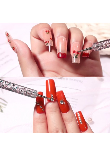 G 5 Adet Çift Uçlu Tırnak Resim Fırçası 2 Yollu Uv Jel Astar Süsleyen Çiçek Çizim Boyama Kalem Dıy Manikür Tasarımları Aracı Set (Yurt Dışından) fırsatları