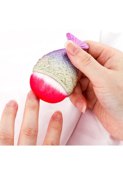 O Tırnak Fırçaları Denizkızı Kuyruğu Yumuşak Temizleme Tozu Tırnak Bakımı Için Balık Kuyruğu Kozmetik Fırçalar Tırnak Resim Fırçası Güzellik Makyaj Araçları (Yurt Dışından) fırsatları