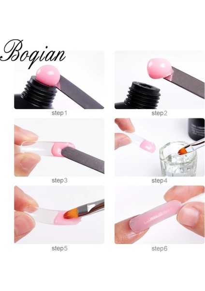 7mm Bqan 1 Adet Çift Taraflı Tırnak Resim Fırçası Spatula Poli Tırnak Jeli Kalem Manikür Ucu Uzatma Akrilik Oluşturucu Aksesuar Çubuk Aracı (Yurt Dışından) indirimleri