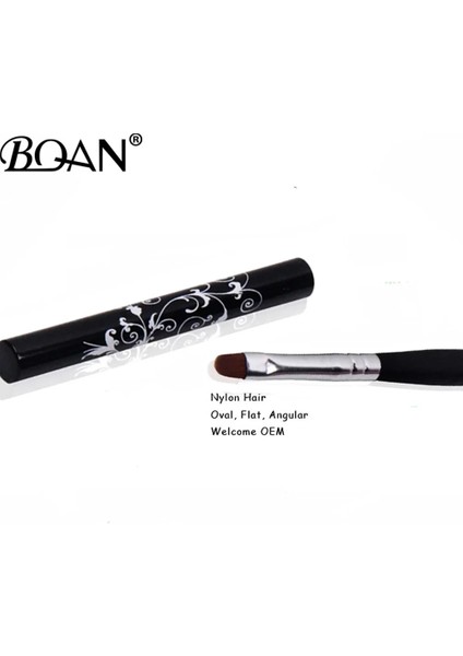 7mm Bqan #4#6#8#10 Nail Art Uv Jel Lehçe Boya Tırnak Fırçası Siyah Ahşap Saplı Oyma Çiçekler Manikür Tırnak Araçları (Yurt Dışından)