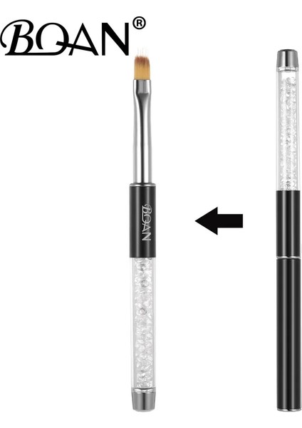 Gül Altın Bqan 1 Adet Tırnak Ombre Fırça Tırnak Sanat Boyama Kalem Fırça Uv Jel Lehçe Degrade Renk Taklidi Kristal Akrilik Tırnak Çizim Kalemi (Yurt Dışından) modelleri