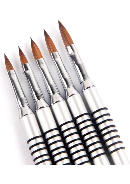 Boyutu 5 Angnya Yeni 2 #3 #4 #5 #6 Kolinsky Saç Tırnak Resim Fırçası Oyma Tozu Jel Tırnak Fırçası Akrilik Tırnak Fırçası Seti Metal El Manikür Araçları (Yurt Dışından) modelleri